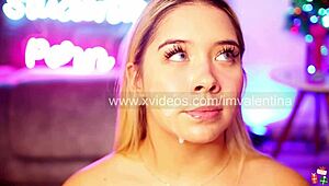 I gave Valentina the last facial of the year, her cute ass was amazing.