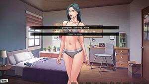 complete gameplay in our red string part 19, that whore is bent over for anal