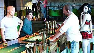 Watch Anna Get Exciting Affection in the Bar Game?