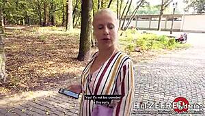 Hell Yeah! Random Dude Bodo Slams Milf Slut Jana Schwarz in Public Park!