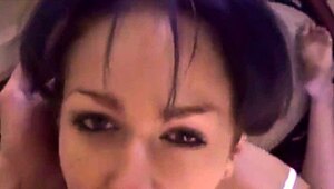 Cheating Milf Wife Blows Big Monster Cock for Cumshot