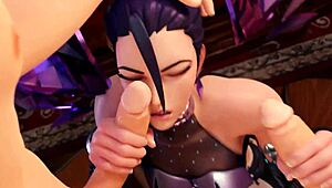 kda kaisa sucks and fucks 2 big cocks 😍