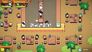 Elf slut gets pounded by big black cock in hentai game!