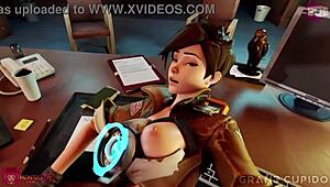 Tracer craves big black cock in wild 3D action. Dive into raw interracial heat!