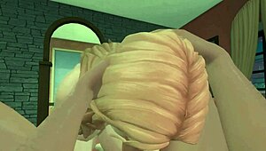 she keeps sucking with intense face fuck and gooey deepthroat action.