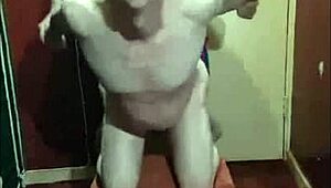 girl fucks small 18+ cock with strapon in homemade gay scene