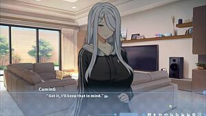 i play summer clover harem, big blonde stepsis rides my giant cock at nite