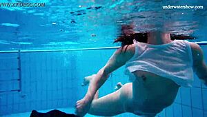 Horny Czech teen strips naked to flaunt her sexy body outdoors