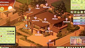 i play summer clover harem, big blonde stepsis rides my giant cock at nite