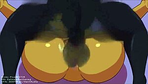 i was rough mating pressin her ass with my huge cock, plap plap plap, creampie everywere