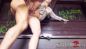 Hell Yeah! Random Dude Bodo Slams Milf Slut Jana Schwarz in Public Park!