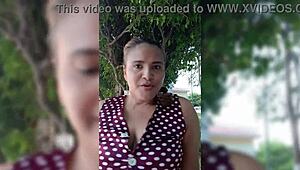 Interviewing Gina in Bedroom With Big Natural Tits