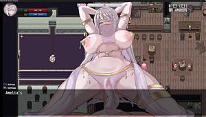 amelia plays with toys in this hentai gangbang game