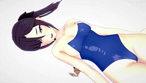 Mona Heats Up a Cock in Her Bikini for 3D Fun