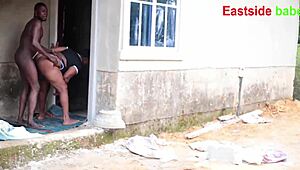 Damn! African Black Woman Craves Hardcore Banging in New Apartment!