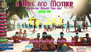 a wife and stepmother in hentai game