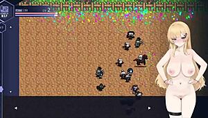 sexy outfit for the queen in hentai game