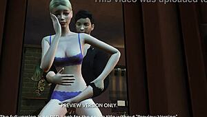 Naughty 3D hentai preview unveils wild anime action in HP AU 3.