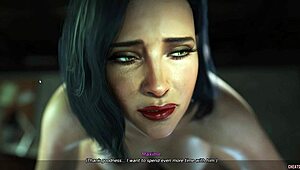 Hot 3D milf blows me while sneaking behind her partner's back