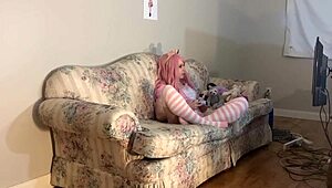 Hey, my step daughter got stuck under the Christmas tree, so I ate her ass and fucked her pussy