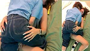 birthday surprise, hot kisses, pussy masturbation, blowjob, and internal cumshot?