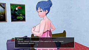 athletic milf in hentai gameplay gets hardcore blowjob in hs tutor part 33