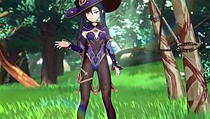 Genshing Impact 3D Porn at 60 FPS 720p. Is this the ultimate fantasy?