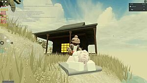 Beautiful slut with big tits and ass gets assfucked in doggy and riding