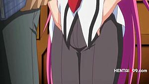 Teacher blackmails student over secret diary filled with forbidden hentai fantasies.