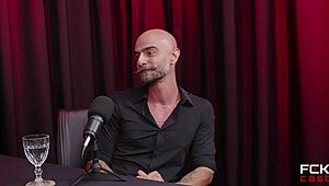 damn, fckcast 2 suruba recording with audience is wild! reco romanello takes monster cock in anal!