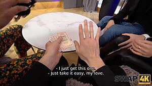 Swap4k Features Two Hot Chicks Sharing Huge Cock