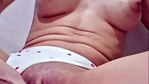 Brazilian babe rips her pussy open swallowing a thick rubber cock in solo play.