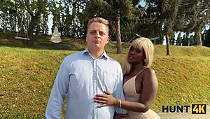 Hunt4k my dick dominates in interracial babe action
