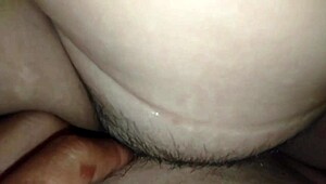 Brunette babe gets intense facial