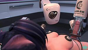 Futa Ahri gets milked hard under the control of a dominating AI force