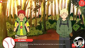 Ichiru leads me through forest and hot springs for steamy Bacchikoi adventure part 3