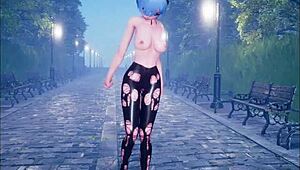 Cute anime girl dancing and getting fucked part 2