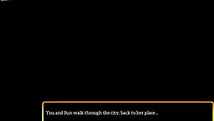 i enjoy big tits and ass of brunette in new family with monster cocks.