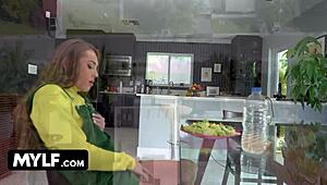 Horny inspector dominates stepmother and stepdaughter in a taboo freeuse group session.