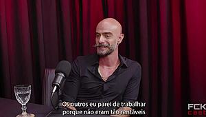 damn, fckcast 2 suruba recording with audience is wild! reco romanello takes monster cock in anal!