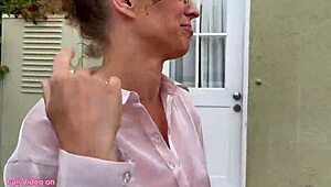 Stranded Stepmom Rewards Stepson with Deepthroat and Creampie in Bed