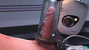 Futa Ahri gets milked hard under the control of a dominating AI force