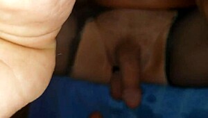 Fucking My Monster Dildo in Close-Up Action