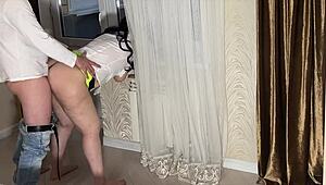 Stepmom Swallows Cock and Blows After Intense Anal Action