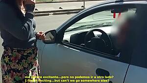 I jerked off a stranger in his car while hubby filmed