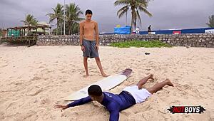 Fucking the Naughty Surfer’s Tight Ass in Raw POV Action