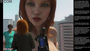 What's big apple small gesture in this 3d cartoon sex? hentai episode 31