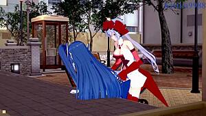 tsubasa kazanari and maria cadenzavna eve explore lesbian futanari pleasures in symphogear hentai