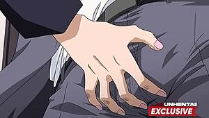 Perv Step Dad Groping His Step Daughter in Uncensored Hentai