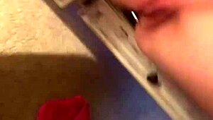 amateur records a fun video at home with friends